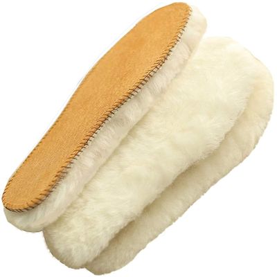 GONDMAX Australian Sheepskin Insoles, Thick and Warm Wool Insole, Unisex Adults & Kids, Beige, 8 M US Men