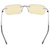 CessBlu Blue Light Blocking Glasses for Men Reading Computer Anti Glare UV Eyeglasses Flexible Rimless Yellow Filter(Black) view 4