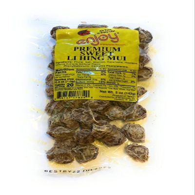 2 Bags Sweet Li Hing Mui Preserved Dried Plums 12 Ounces