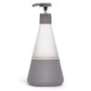 Cleancult Dish Soap Dispenser (15oz, 1 Pack) - Refillable Glass Soap Dispenser with Pump - Shatter Resistant Dish Soap Dispenser for Kitchen Sink - Non Slip Silicone Sleeve - Charcoal view 1