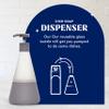 Cleancult Dish Soap Dispenser (15oz, 1 Pack) - Refillable Glass Soap Dispenser with Pump - Shatter Resistant Dish Soap Dispenser for Kitchen Sink - Non Slip Silicone Sleeve - Charcoal view 2
