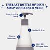 Cleancult Dish Soap Dispenser (15oz, 1 Pack) - Refillable Glass Soap Dispenser with Pump - Shatter Resistant Dish Soap Dispenser for Kitchen Sink - Non Slip Silicone Sleeve - Charcoal view 3