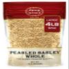 Spicy World Pearl Barley (Whole) Grain 4 LB Jumbo Bag - USA Grown (64oz) - All Natural, Non-GMO Source, Resealable view 1
