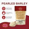 Spicy World Pearl Barley (Whole) Grain 4 LB Jumbo Bag - USA Grown (64oz) - All Natural, Non-GMO Source, Resealable view 2