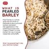 Spicy World Pearl Barley (Whole) Grain 4 LB Jumbo Bag - USA Grown (64oz) - All Natural, Non-GMO Source, Resealable view 3
