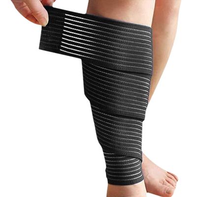 1 PC Elastic Compression Calf Bandage Sleeves Shin Splint Support Guard Adjustable Fitness Sports Knee Leg Protector Strap Injury Recovery Elbow Band Ankle Knee Brace Wrap