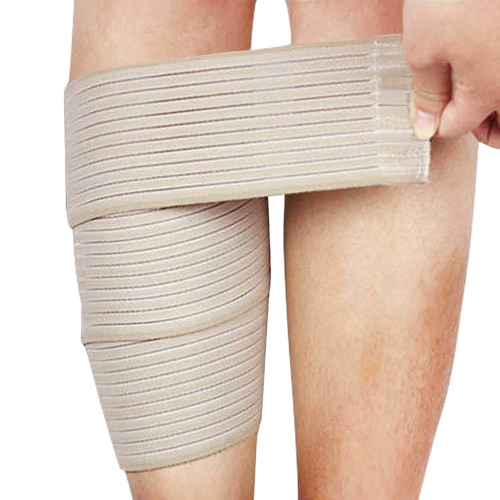 1 PC Elastic Compression Calf Bandage Sleeves Shin Splint Support Guard Adjustable Fitness Sports Knee Leg Protector Strap Injury Recovery Elbow Band Ankle Knee Brace Wrap