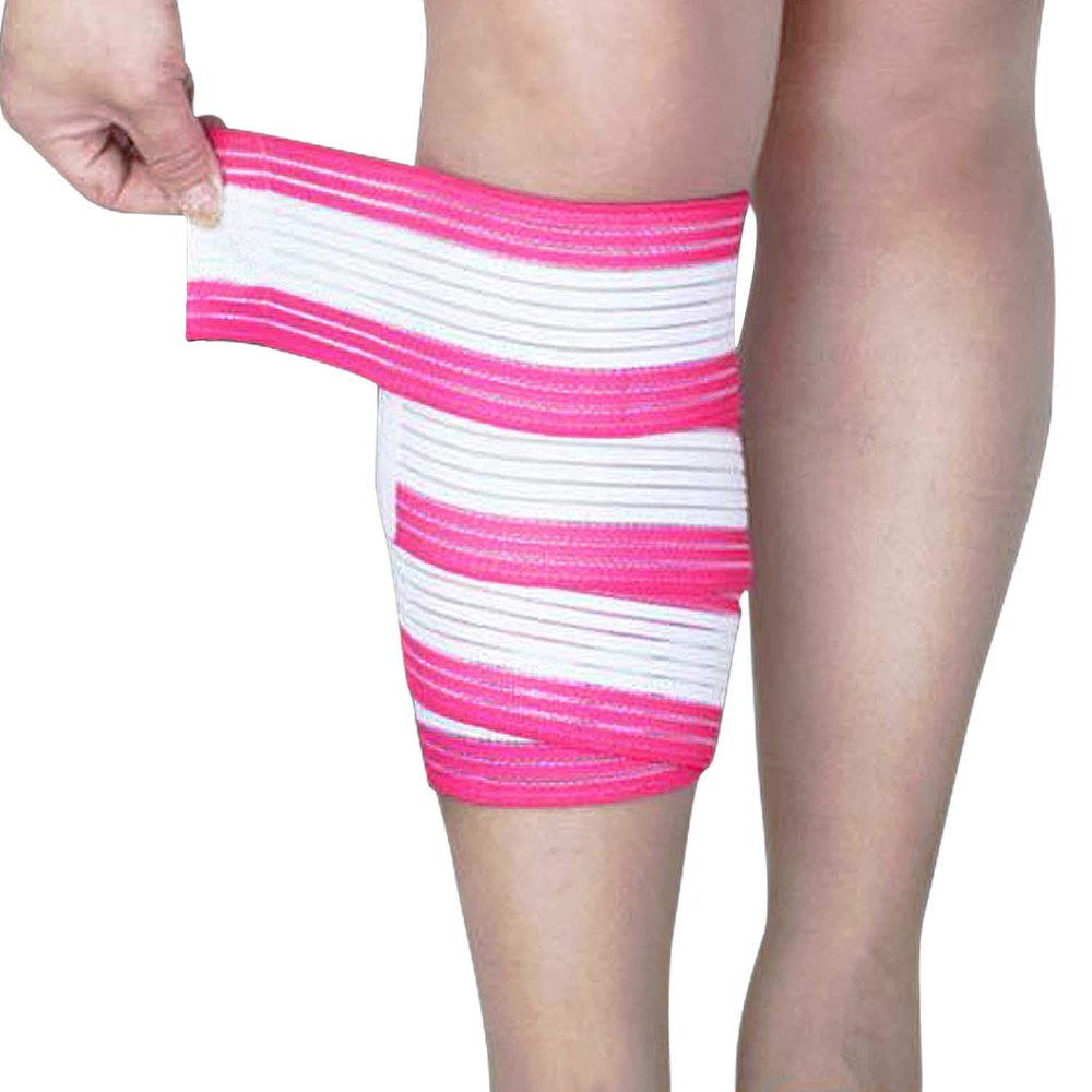 1 PC Elastic Compression Calf Bandage Sleeves Shin Splint Support Guard Adjustable Fitness Sports Knee Leg Protector Strap Injury Recovery Elbow Band Ankle Knee Brace Wrap