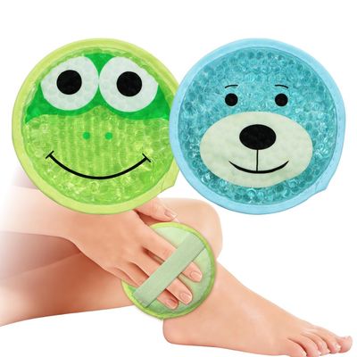 Gel Ice Pack for Injuries 2 Packs Cute Reusable Hot Cold Gel Packs for Fever Pain Relief Wisdom Teeth First Aid and Neck Head Arms Legs Knee Ankle