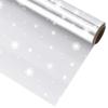 NUOBESTY Christmas Clear Cellophane Wrap Roll 3 Mil Thickness Cellophane Wrap Roll Snowflake Decorated Cellophane Bags for, Arts & Crafts, Treats, Wrapping (3000x40cm) view 1