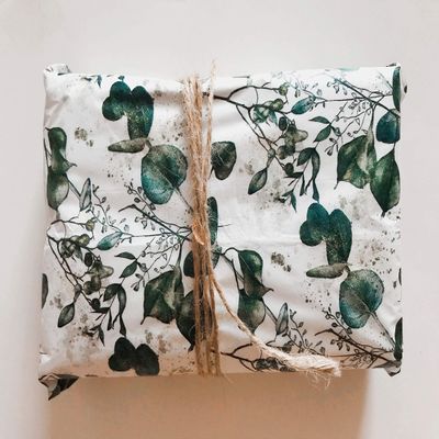 InsideMyNest Eucalyptus Botanical Tissue Paper Sheets 30x20 Gift Wrap Box Filler (20)