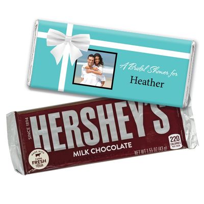 Bridal Shower Favors Personalized Chocolate Bars (24 Pack) - Photo