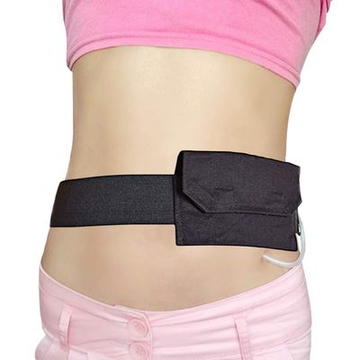 Feeding Tube Belt Peg Tube Holder PD Catheter Belt Pouch Peritoneal Dialysis Accessories G-Tube J Feeding Tube Supplies for Women Men Black Medium(27-39 inch)