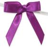 2" Purple Pre-Tied Satin Gift Bows with Twist Ties - 12/Pack - 4 Packs view 1