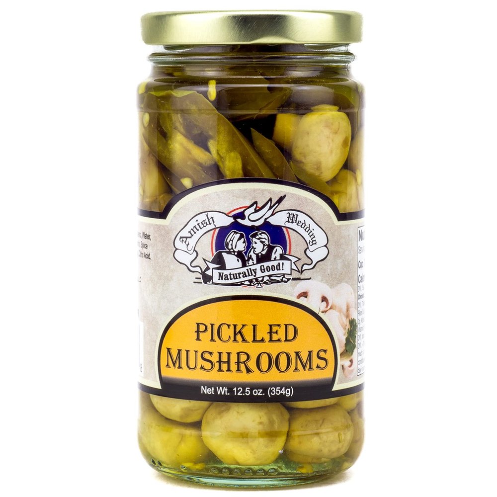 Amish Wedding Pickled Mushrooms 12.5 oz