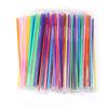 10.23 Inches Colorful Plastic Drinking Straws, Individually Packaged Disposable Plastic Straws, Extra Long Flexible Straws for Picnics and Parties, Pack of 200 view 1