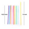 10.23 Inches Colorful Plastic Drinking Straws, Individually Packaged Disposable Plastic Straws, Extra Long Flexible Straws for Picnics and Parties, Pack of 200 view 3
