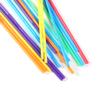 10.23 Inches Colorful Plastic Drinking Straws, Individually Packaged Disposable Plastic Straws, Extra Long Flexible Straws for Picnics and Parties, Pack of 200 view 4