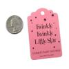 Personalized Twinkle Twinkle Little Star Baby Shower Tags (Set of 12) (Pink) view 2