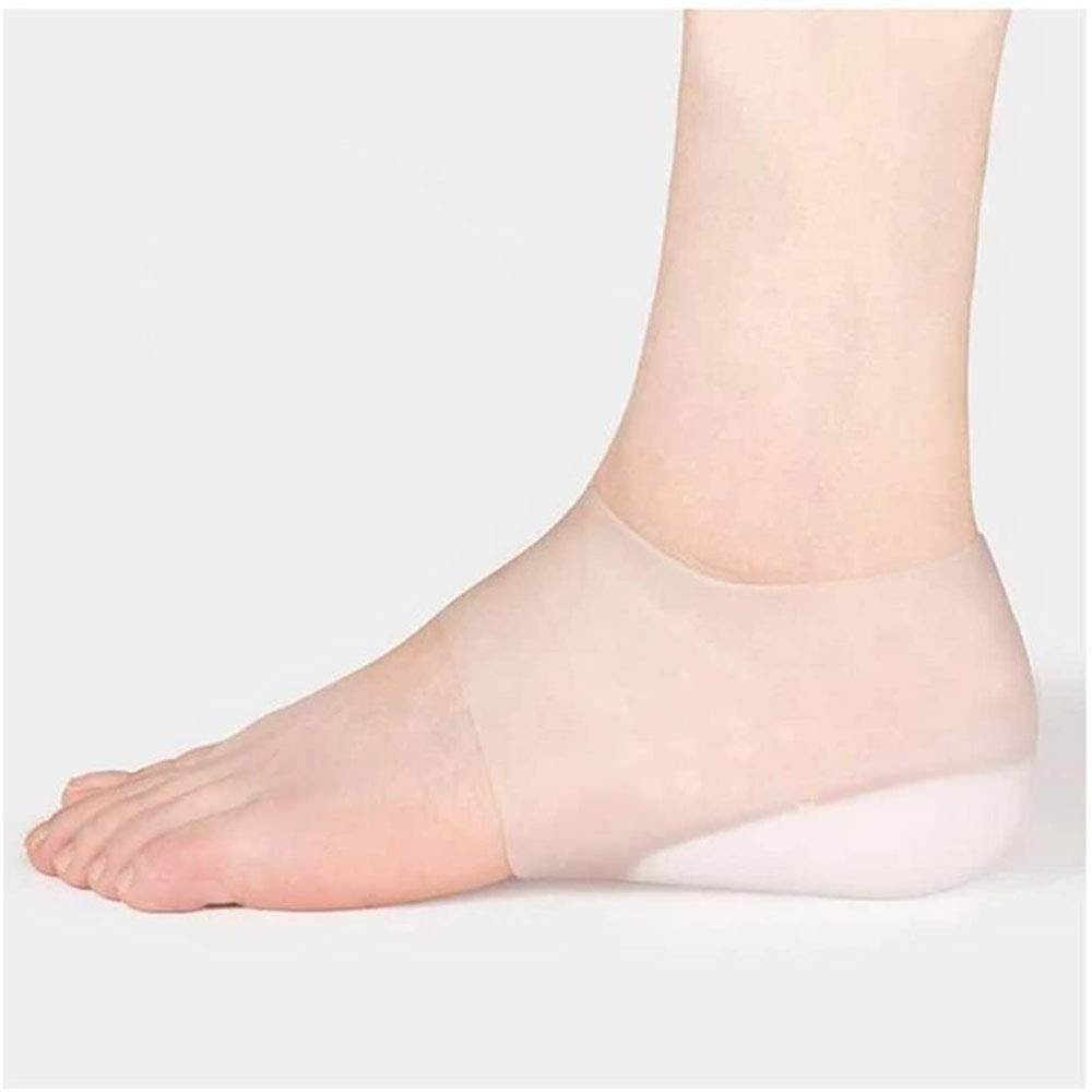 Invisible Height Increase Insole,Concealed Footbed Enhancer,5 Heights to Choose from Insoles Pad Breathable Odor-Free Wearable Silicone Height Increase Socks Heel Lift Gel Insoles,Unisex (5cm)