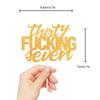 Thirty Seven Gold Glitter Cake Toppers 37 Years Old 37th Birthday Anniversary Party Decorations Supplies view 2