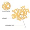 Thirty Two Gold Glitter Cake Toppers 32 Years Old 32nd Birthday Anniversary Party Decorations Supplies view 3