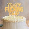 Thirty Two Gold Glitter Cake Toppers 32 Years Old 32nd Birthday Anniversary Party Decorations Supplies view 4