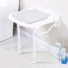 HYCH-Wall Mounted Shower Seat, Save Space Height-adjustable Waterproof Does Not Rust Bathroom Folding Chairs,4 Colors,Gray,36.5cm38cm42.5cm view 2