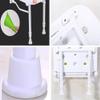 HYCH-Wall Mounted Shower Seat, Save Space Height-adjustable Waterproof Does Not Rust Bathroom Folding Chairs,4 Colors,Gray,36.5cm38cm42.5cm view 3