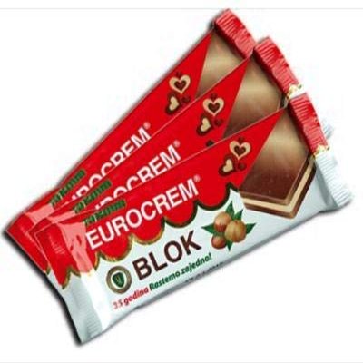 6 Pack Eurocrem Block Chocolate 100g each