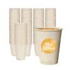 100% Compostable Disposable Coffee Cups [12oz 320 Pack] Paper Cups Made from Bamboo, Eco-Friendly, Biodegradable Premium Party Cups, Natural Unbleached by Earth's Natural Alternative view 1