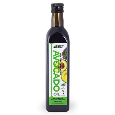 Avohass Mexico Extra Virgin First Cold Pressed Unrefined Avocado Oil 16.9 fl oz Bottle