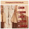 PTP BAGS Kraft Paper Bags 5.75" x 3.25" x 8.3" - 100 GSM Recyclable Tote with Reinforced Handles for Party Favors, Jewelry, Cosmetics, Treats, Bakery Items, Coffee Shop, Wedding - Brown, 100 Pack view 3