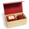 Tea Forte Warming Joy Tea Gift Set, Tea Gift Box with Red Cafe Cup, Tea Tray & Tea Bags Variety Pack with 10 Organic Pyramid Tea Infuser Bags view 3