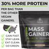Gorilla Gulps  Mocha Vegan Mass Gainer  5 lb Natural High Calorie Protein Powder  GMO, Gluten, Dairy, & Soy Free. No Artificial Ingredients  530 Calories  18 Servings view 2