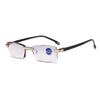 ACXZ Men Women Frameless Blue Light Blocking Reading Glasses Spring Hinge view 1