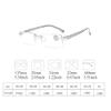 ACXZ Men Women Frameless Blue Light Blocking Reading Glasses Spring Hinge view 3