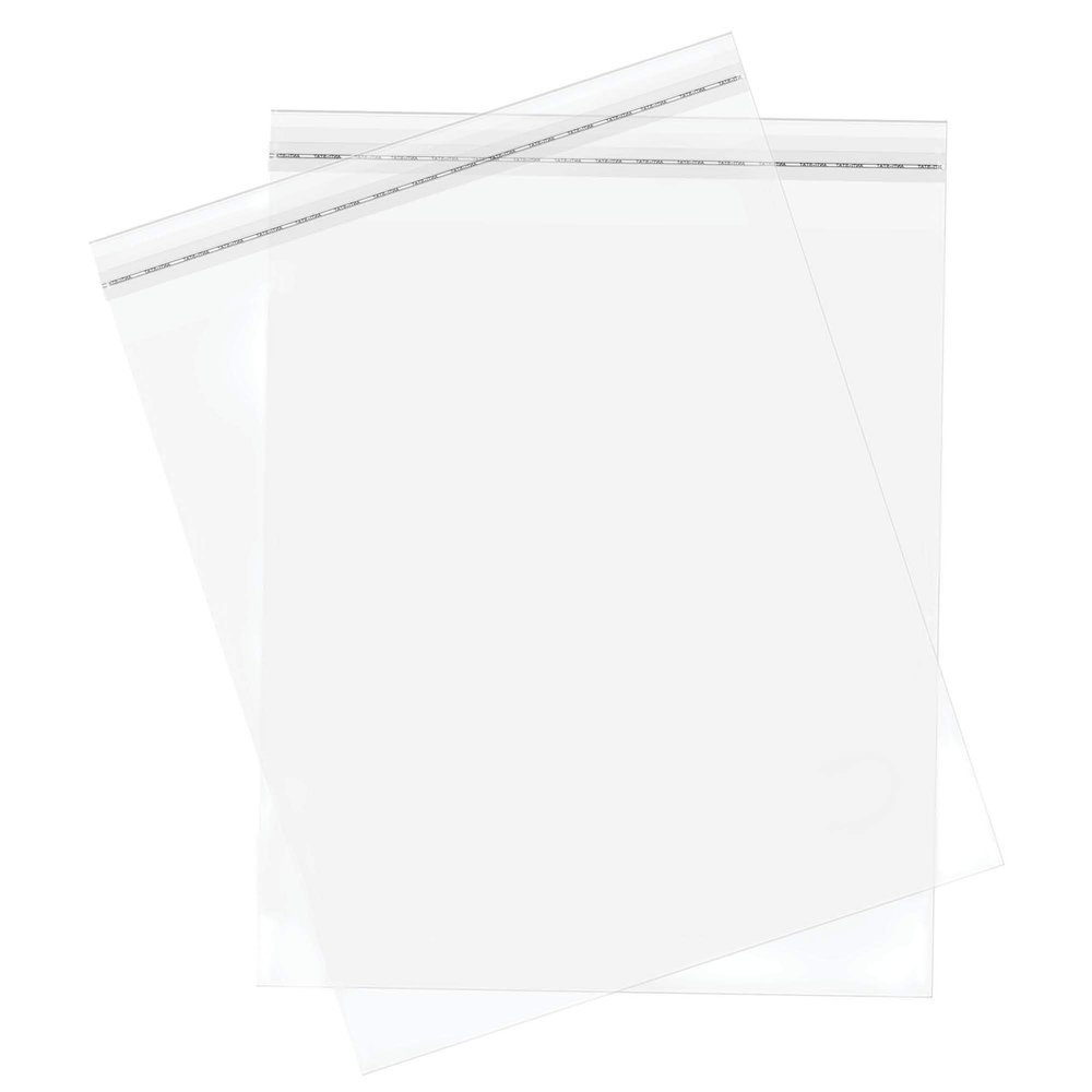 200 CT 11" x 14" Clear Self Seal OPP Cellophane Bag Sealing Cello Pouch (1.5 Mil) for Goodie Bags, Treats, Gifts, Party Favors, Bakery Goods Resealable Reclosable