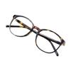 VisionGlobal Blue Light Blocking Glasses for Women/Men, Anti Eyestrain, Stylish Oval Frame, Anti Glare (Yellow Tortoise, +3.00 Magnification) view 1