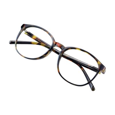 VisionGlobal Blue Light Blocking Glasses for Women/Men, Anti Eyestrain, Stylish Oval Frame, Anti Glare (Yellow Tortoise, +0.25 Magnification)