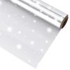 NUOBESTY Christmas Cellophane Wrap Roll: 98.43Ft x 15.75In Snowflake Wrapping Paper, 2.5 Mil Thick Clear Cellophane Bags for Holiday Baskets, Party Favors & Christmas Decorations view 1