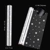 NUOBESTY Christmas Cellophane Wrap Roll: 98.43Ft x 15.75In Snowflake Wrapping Paper, 2.5 Mil Thick Clear Cellophane Bags for Holiday Baskets, Party Favors & Christmas Decorations view 3