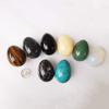 Green Howlite Turquoise Egg-Shape Meditation Chakra and Home Decor Balancing Gemstone and Crystals Figurines Kit,1.96"x 1.37"Reiki Healers and Yoga Practioner,with Wooden Stand view 3