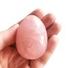 Rose Quartz Egg-Shape Meditation Chakra and Home Decor Balancing Gemstone and Crystals Figurines Kit,1.96"x 1.37"Reiki Healers and Yoga Practioner,with Wooden Stand view 2