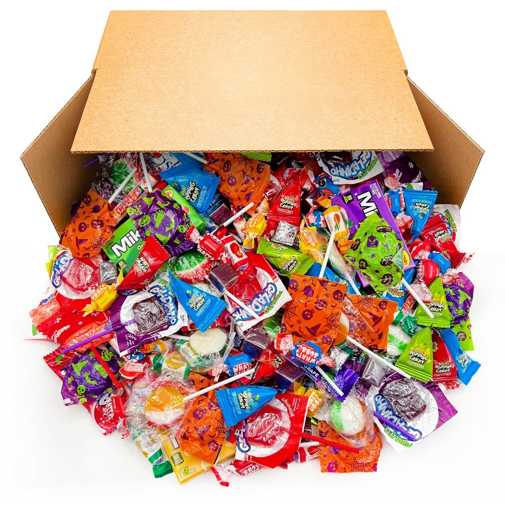 Party Candy Variety Pack | 12 Pound Box - Approx. 930 Count | Bulk Candy for Classroom | Assorted Candy Individually Wrapped | Popping Rocks, Lollipops, Taffies, Gum, Caramels