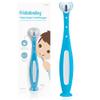 Frida Baby Triple-Angle Toothhugger Training Toddler Toothbrush | Toddler Toothbrush 2 Years and Up, Cleans All Sides at Once | Blue view 1