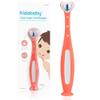Frida Baby Triple-Angle Toothhugger Training Toddler Toothbrush | Toddler Toothbrush 2 Years and Up, Cleans All Sides at Once | Pink view 1