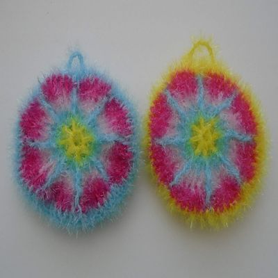 Dish Scrubby 2 Pack Scrubber Reusable Cloth Dish Washing Sponge