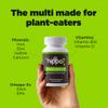 Hippo7 Vegan Complete Multivitamin Vitamin B12, Vitamin D, Omega-3 DHA+EPA, Calcium, Iodine, Zinc & Iron. (1 Bottle, 60 Softgels) view 2