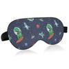 ALAZA Astronaut Tyrannosaurus Dinosaur Rex Sleep Mask for Women Men Blackout Cooling Funny Eye Mask for Sleeping with Elastic Strip view 1